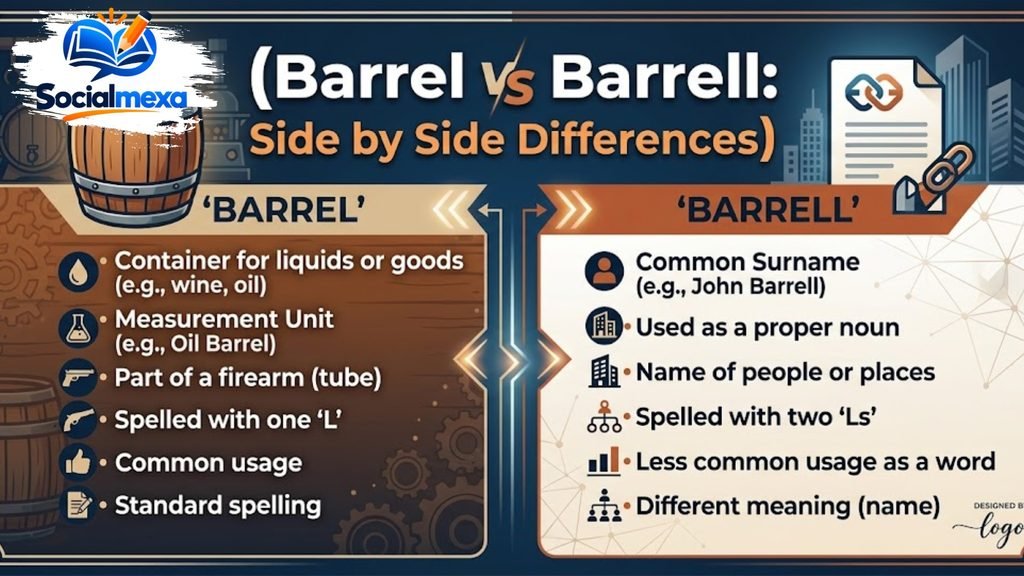 Barrel vs Barrell Side by Side Differences