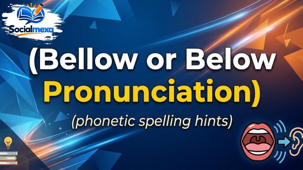 Bellow or Below Pronunciation