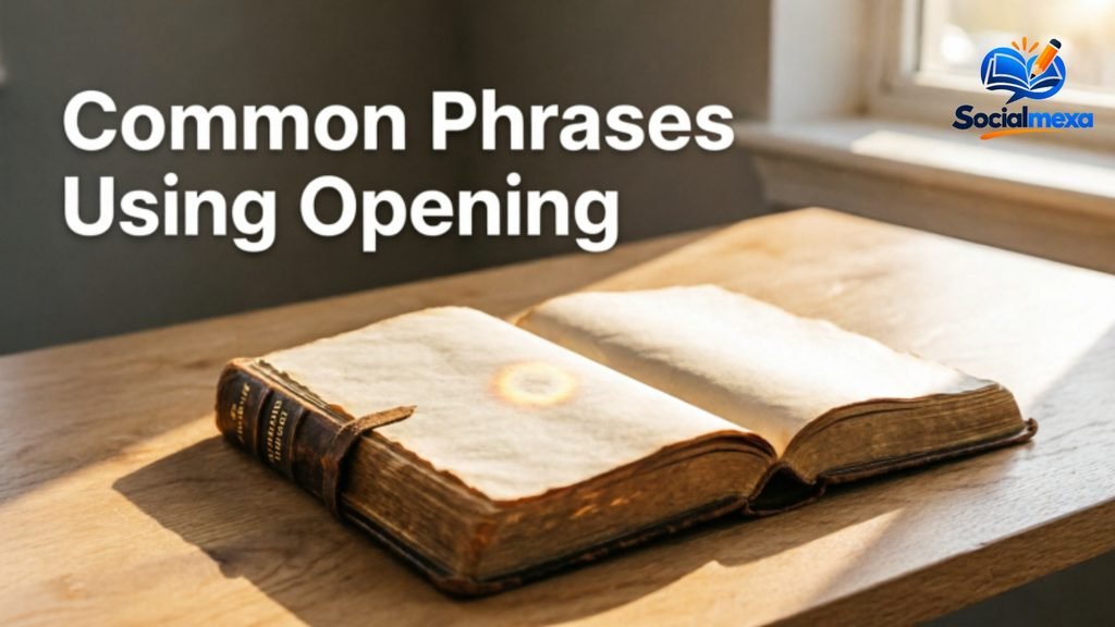 Common Phrases Using Opening