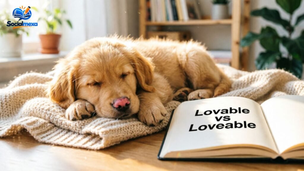 Lovable or loveable examples