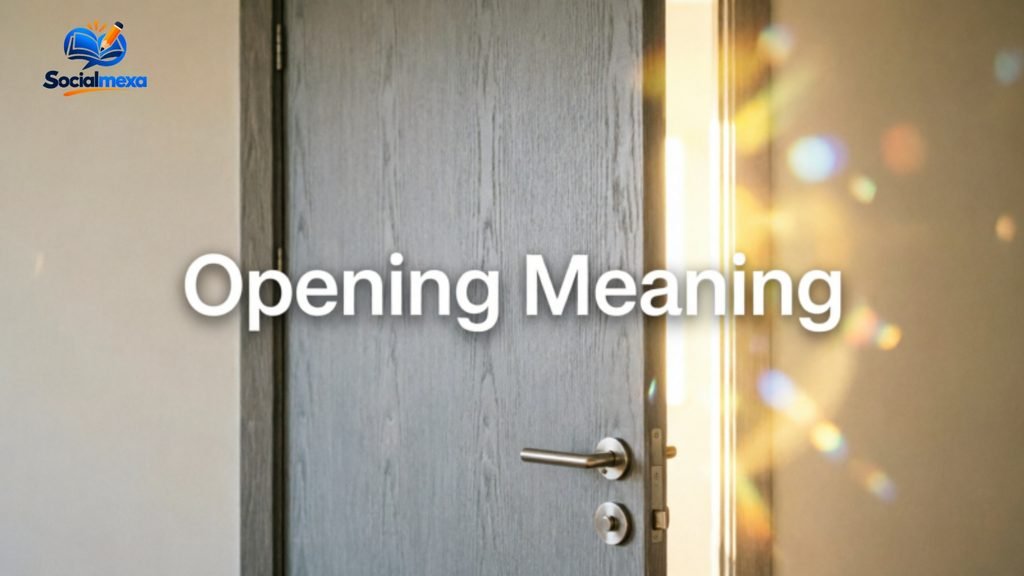 Opening or Openning Meaning
