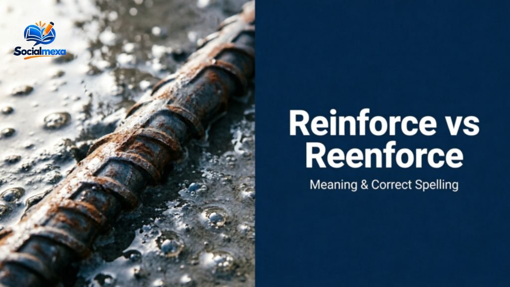 Reinforce vs reenforce meaning
