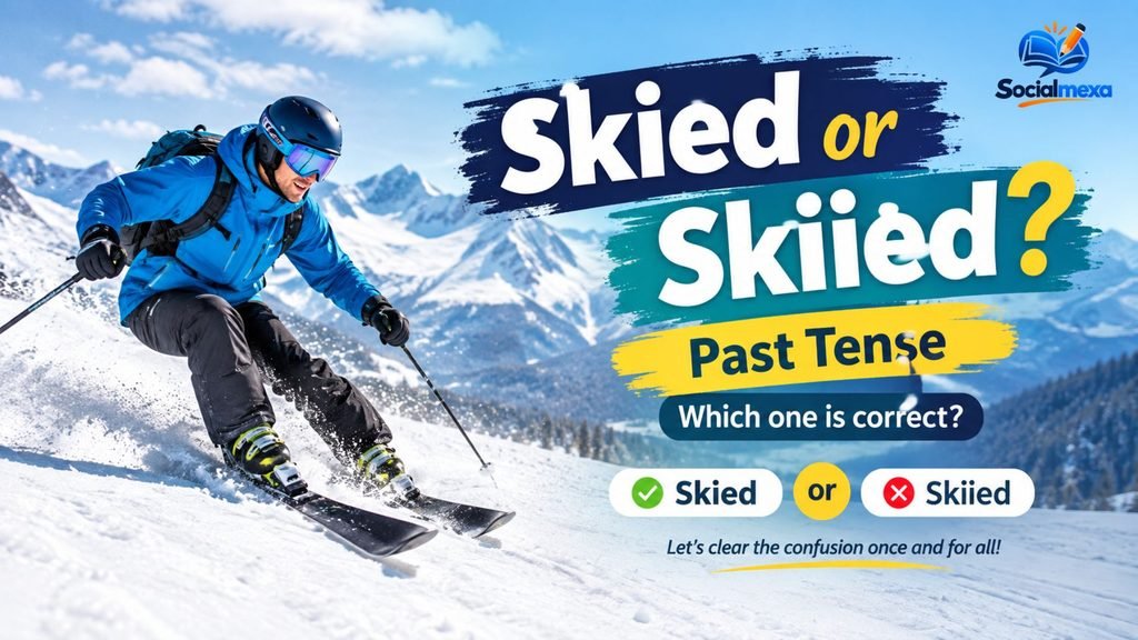 Skied or skiied past tense