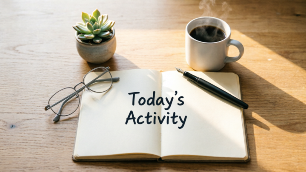 Today's or Todays activity