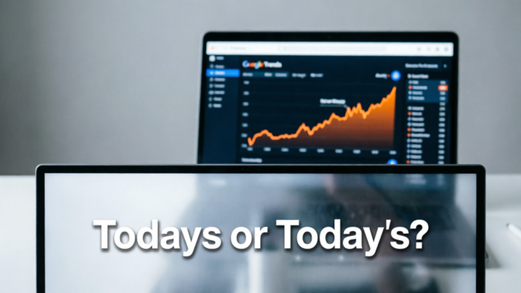Today's or Todays Google Trends & Usage Data