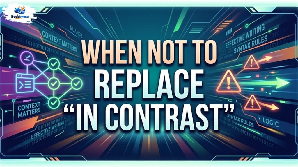 When NOT to Replace “In Contrast”