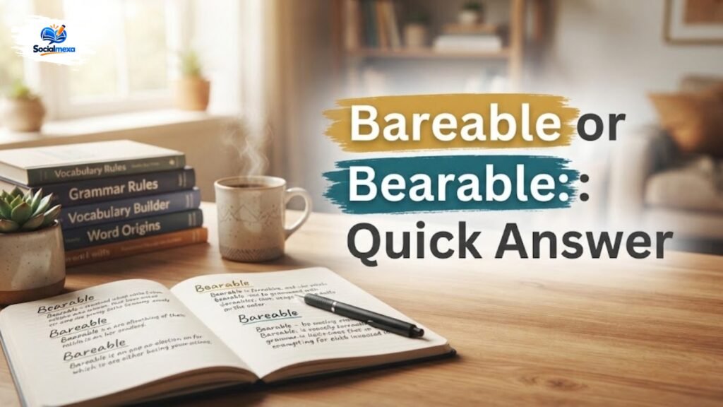 Bareable or Bearable Quick Answer