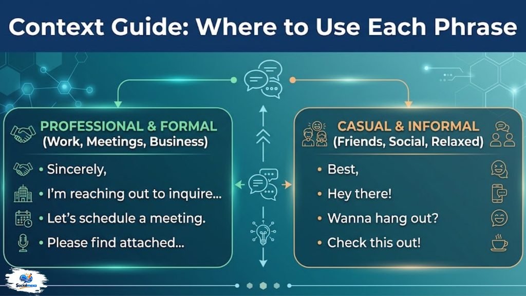 Context Guide Where to Use Each Phrase
