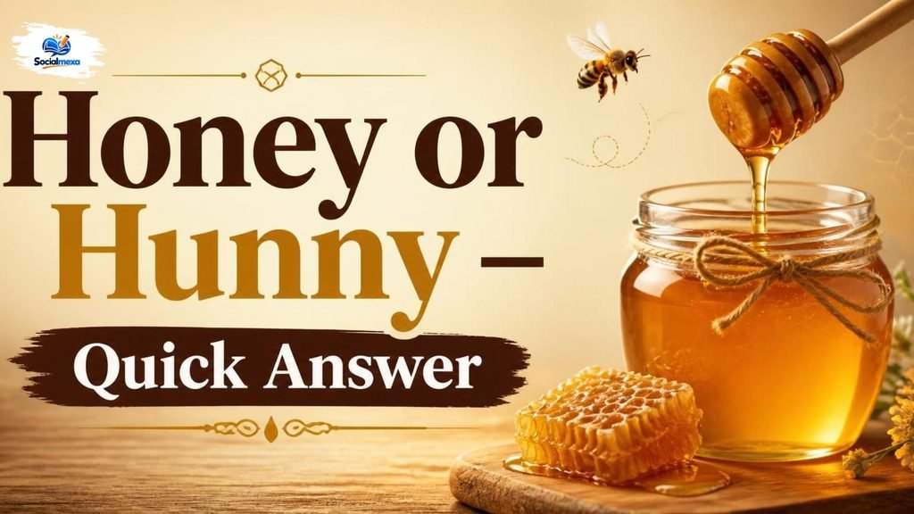 Honey or Hunny – Quick Answer