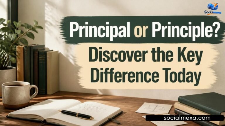 Principal or Principle Discover the Key Difference Today