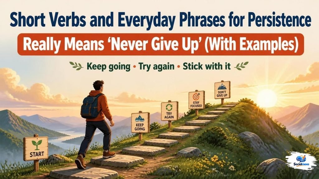 Short Verbs and Everyday Phrases for Persistence