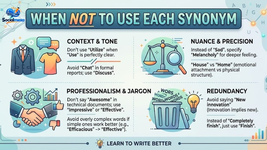 When Not to Use Each Synonym